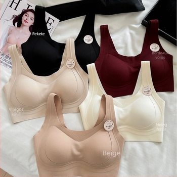 Sínmentes, vezeték nélküli hátizsákos melltartó-vest, 3/4 kosár, formázott poharak pamutból, fő anyag nylon, bélés spandex, rögzített pántok, minden évszakra