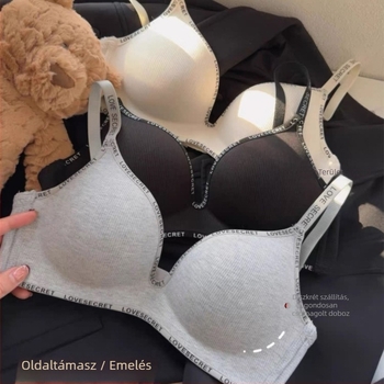 Nylon Push-Up zökkenőmentes melltartó formázott kosarakkal, acélkarom nélkül