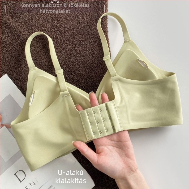 Felsőtámasztású melltartó nylon anyagból, 3/4 kosár vékony formázott kosárral, rögzített kettős vállpántok, hátul három sor kapocs