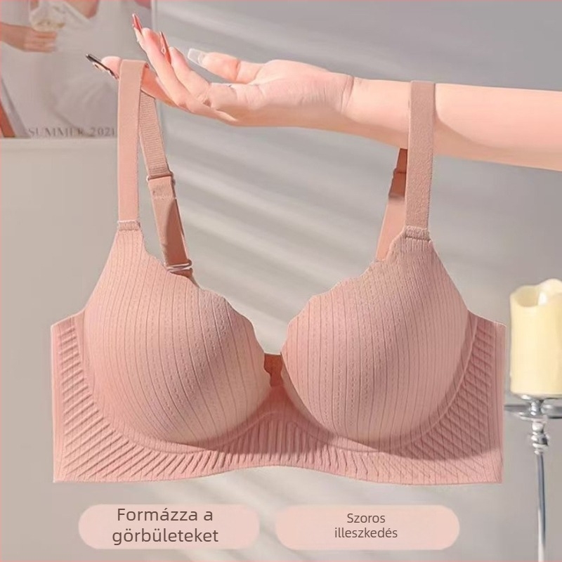 Drót nélküli melltartó kis mellemhez, emel, láthatatlan vonal, kényelmes viselet, kosárméret 3/4, nylon anyag