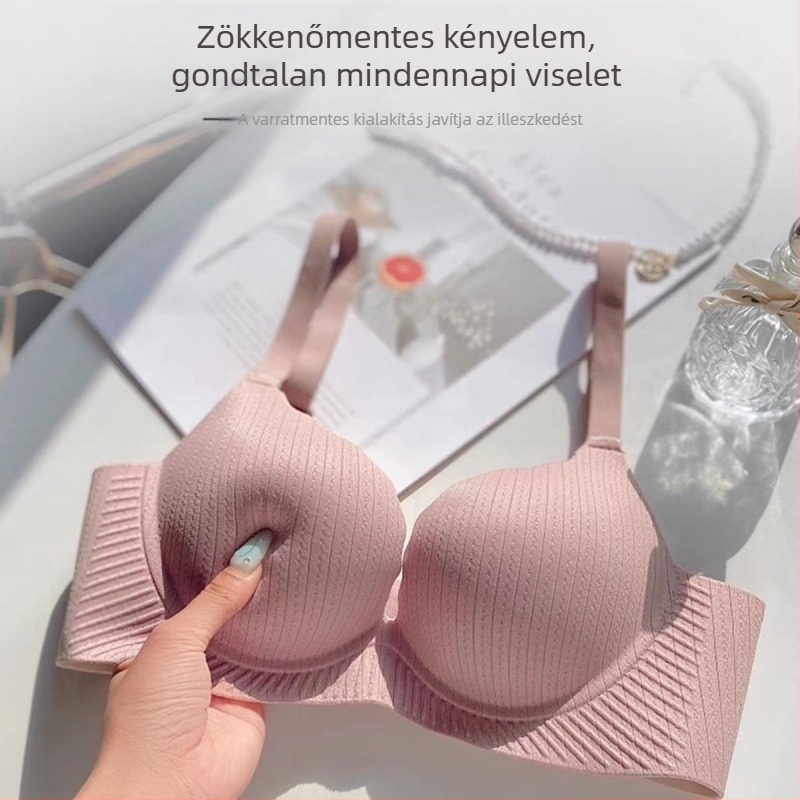 Drót nélküli melltartó kis mellemhez, emel, láthatatlan vonal, kényelmes viselet, kosárméret 3/4, nylon anyag