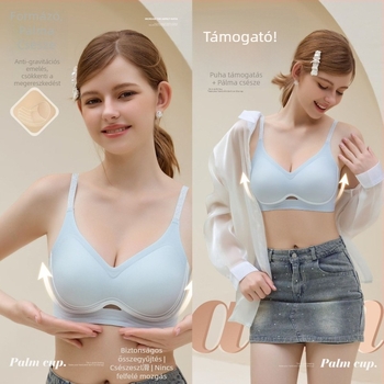 Sima melltartó 1841: puha támasz, 3/4 kosár, nylon anyagú bélés spandex (30-50%), fix kétpánt, hátsó négy sor zárás
