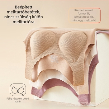 Női termikus top beépített melltartóval és párnákkal, viszkóz anyagból, külsőként is viselhető