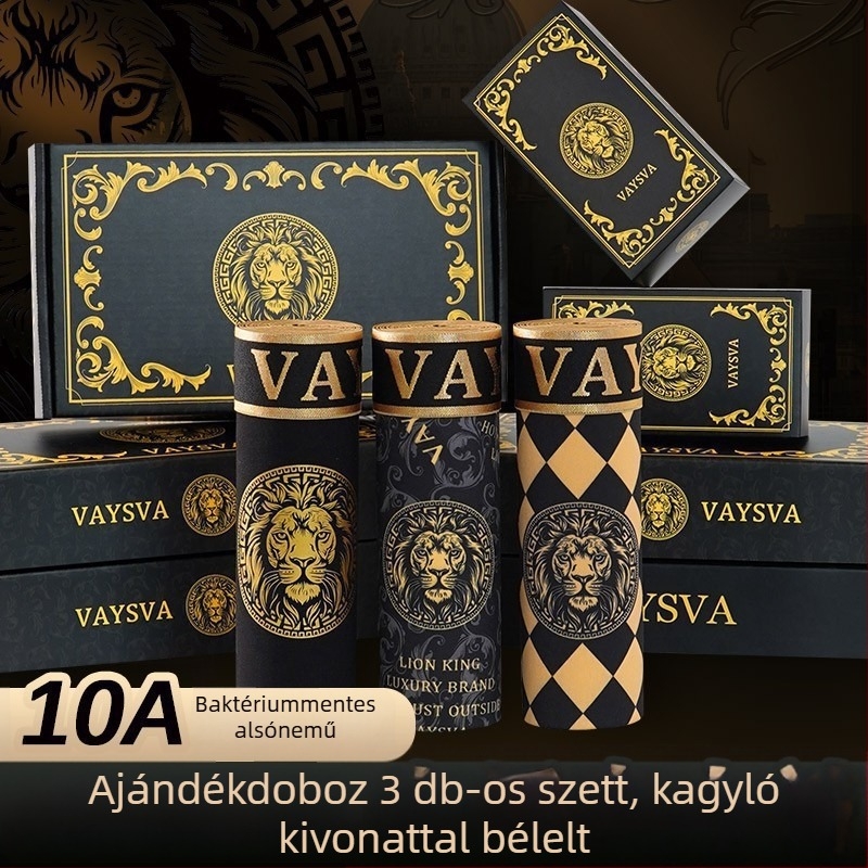 Férfi pamut boxeralsó középmagas derekú, tavasz