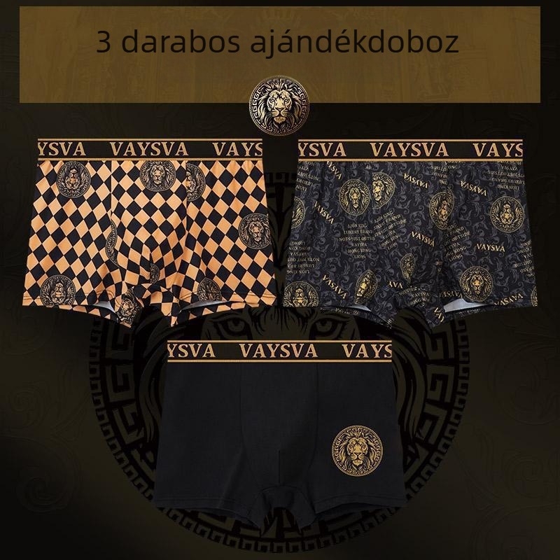 Férfi pamut boxeralsó középmagas derekú, tavasz