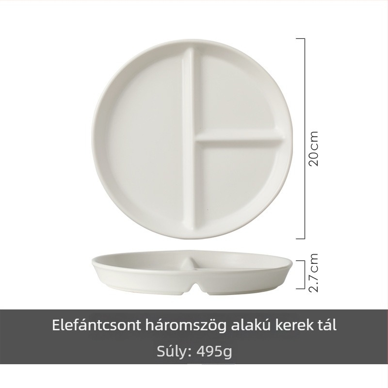 Porcelán tál 211 rekeszes, osztott étkezési tál, otthoni használatra és gyerekeknek