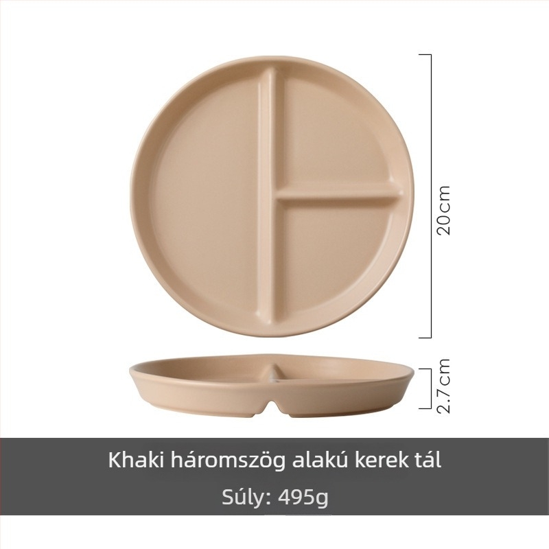 Porcelán tál 211 rekeszes, osztott étkezési tál, otthoni használatra és gyerekeknek