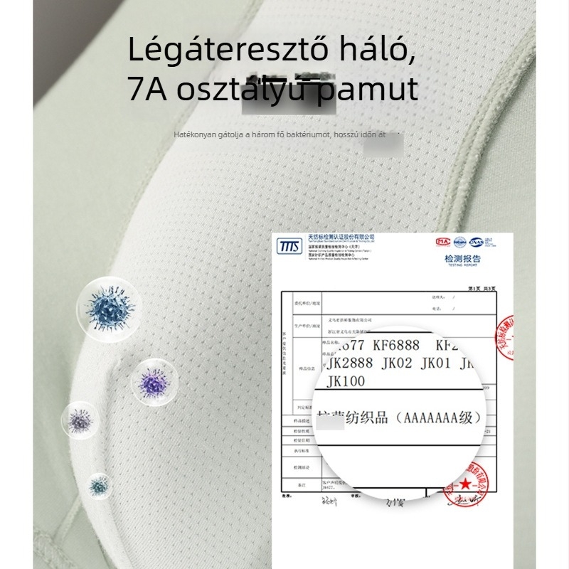 Férfi boxer brief Modal anyagból, háromdarabos készlet, magas derék, U-formájú tágas zseb
