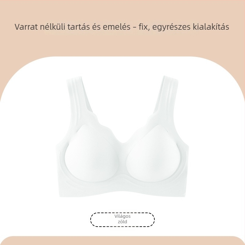 Láthatatlan varrás nélküli melltartó, puha támogatás, push-up, hátformázás, sötét bőrtónus