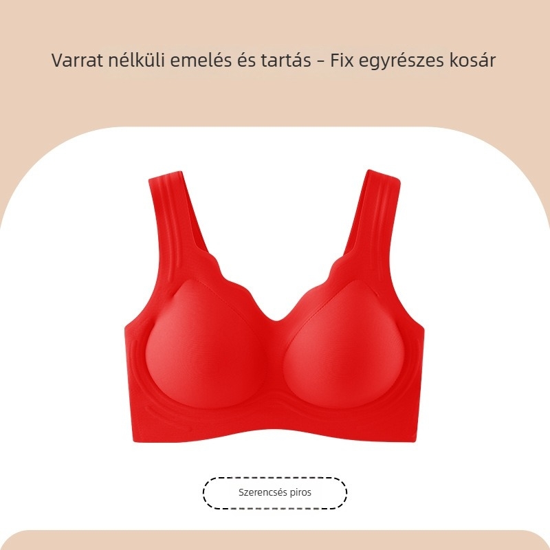 Láthatatlan varrás nélküli melltartó, puha támogatás, push-up, hátformázás, sötét bőrtónus