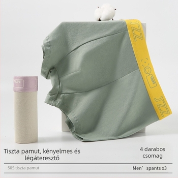 100% pamut boxer brief grafén antibakteriális, lélegző gáttájék, kényelmes tinédzser fiúk számára