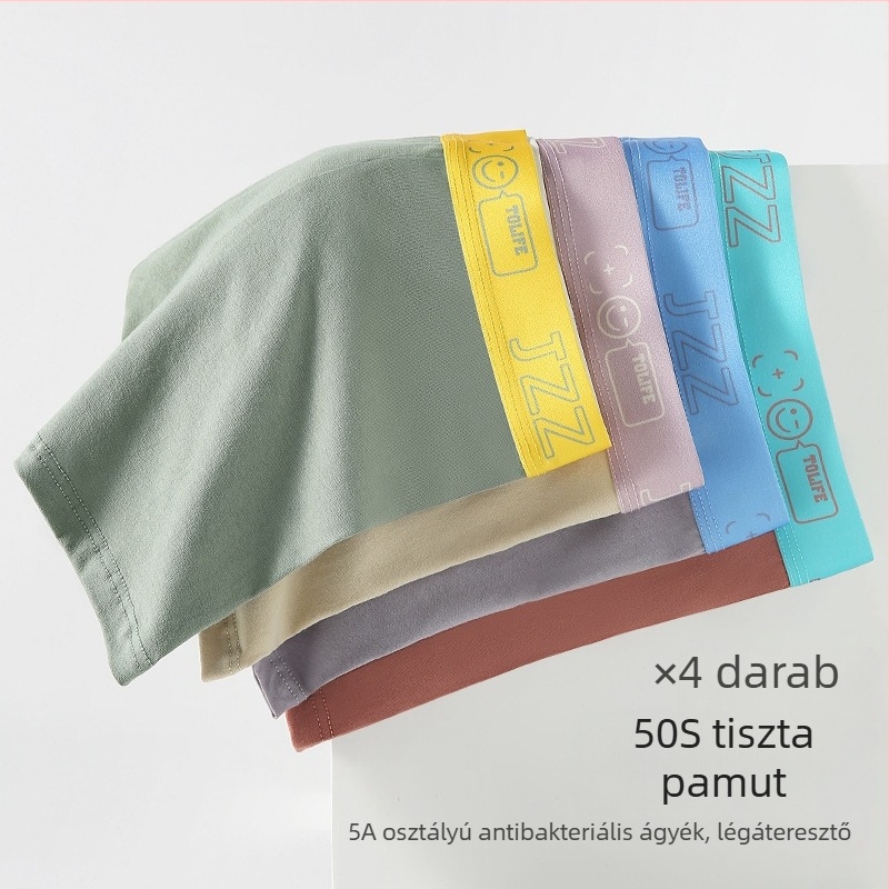 100% pamut boxer brief grafén antibakteriális, lélegző gáttájék, kényelmes tinédzser fiúk számára