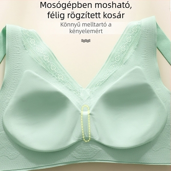 Prémium sportmelltartó fix pohárral, acélkarika nélküli, hátul négy sor csattal, push-up hatás, oldalsó formázás, légáteresztő nylon, luxus dizájn.