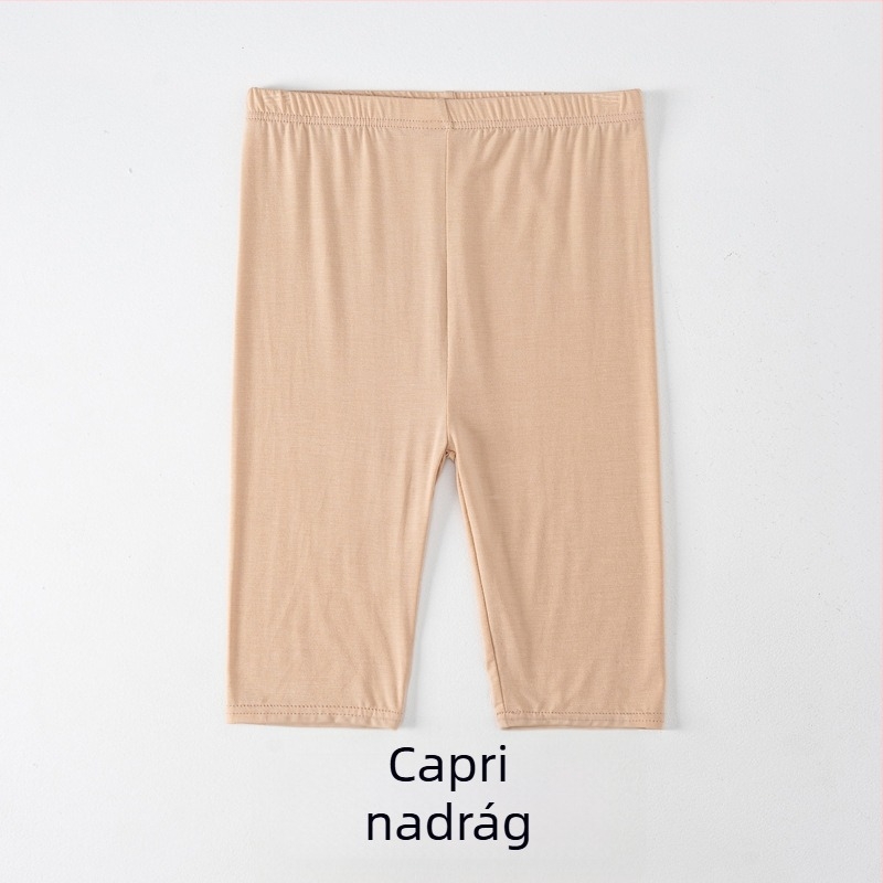 Nyári vékony viszkóz leggings, lélegző és vékony, cropped hosszúságú, alap modell, közepes elasztikusság