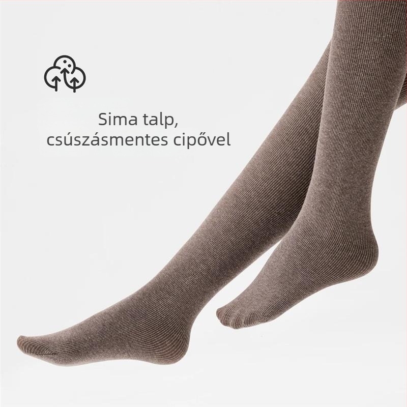 Női leggings fleece-belélt, függőleges csíkokkal, mikrokompresszióval, meleg őszi–téli viselethez, sokoldalú alapszint