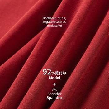 Milan 2026 piros modal anyagú varrat nélküli boxer briefs férfiak számára