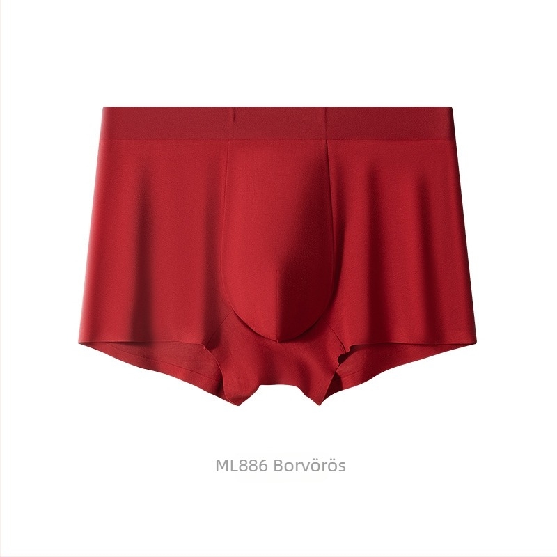 Milan 2026 piros modal anyagú varrat nélküli boxer briefs férfiak számára