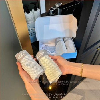 SP110 Lyocell férfi boxeralsó - Ice Silk hűtőhatás, magas rugalmasság, varrat nélküli, kockás/csíkos mintázat, nagyméretű