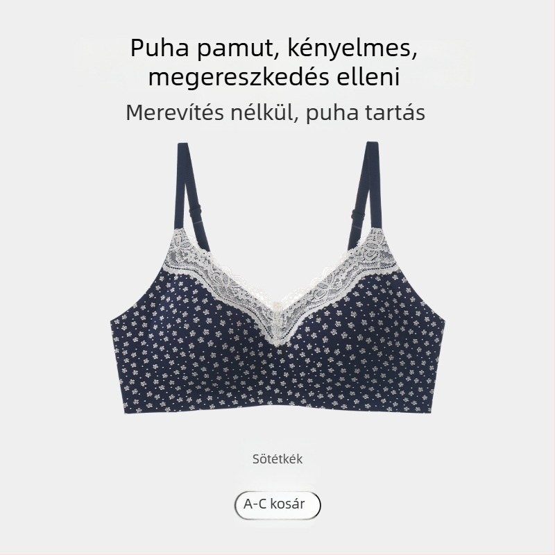 Női vezeték nélküli, seamless push-up melltartó gyengéd tartással, 3/4 kosár, nylon formázott kosarakkal, egész éves kényelem