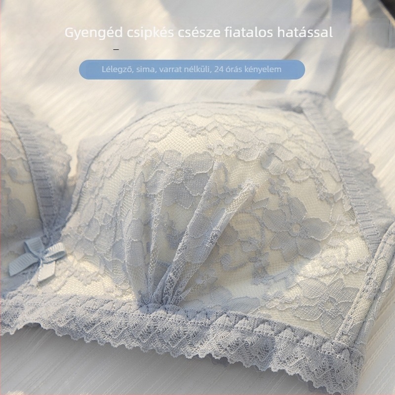 3/4 kosaras melltartó, vékony formázott kosár, rögzített pántok, hátul négy sor kapocs