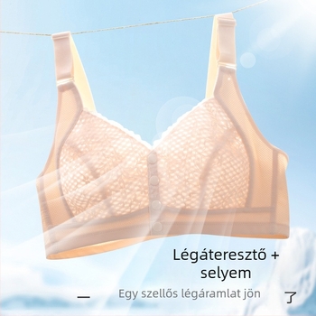 Melltartó, vest-stílusú, acél nélkül, elől záródó, teljes kosár, fő anyag nylon