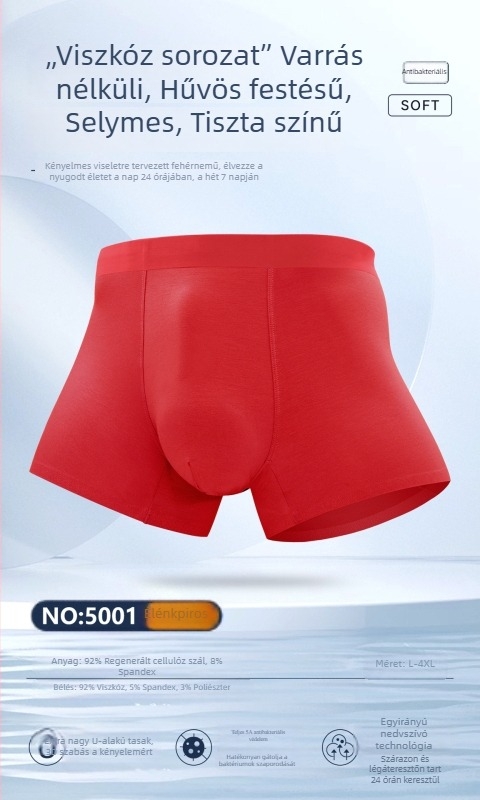 Banana Secret férfi boxeralsó, Modal 60-as, piros, légáteresztő, minden évszakban