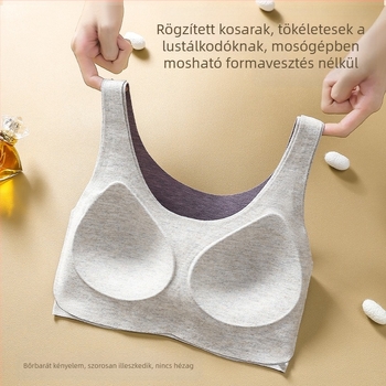 Női varrás nélküli, fleece-béléssel készült melegítő mellény melltámasz és válltámasz támogatással, őszi-téli viselet