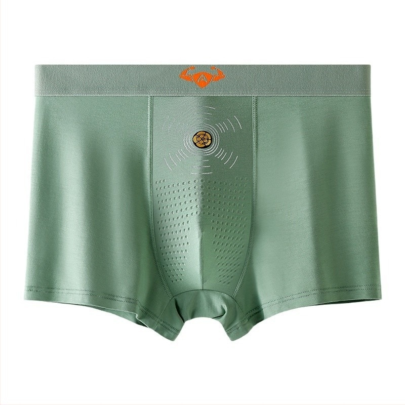 JM Zhongmai 7A mulberry selyem antibakteriális férfi alsónemű, légáteresztő, atkamentes, sport boxer briefs, ősz-tél, 9538