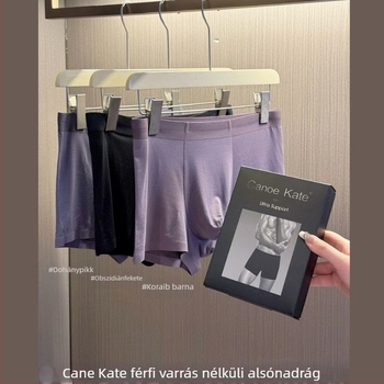 Férfi boxeralsó, seamless, középmagas derék, Modal anyag, Jacquard szövet, egyszínű minta