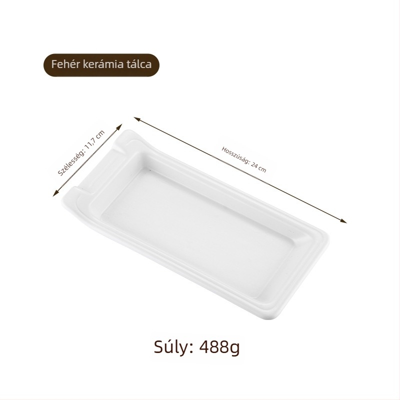 Rozsdamentes acél ételklipsz és kis tálca büfé használatra – modern, minimalist stílus, kereskedelmi és otthoni használatra, testreszabható