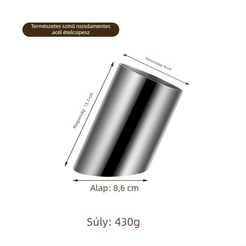 Rozsdamentes acél ételklipsz és kis tálca büfé használatra – modern, minimalist stílus, kereskedelmi és otthoni használatra, testreszabható