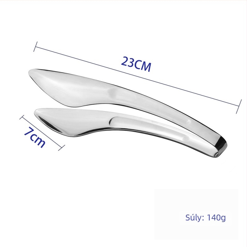 Rozsdamentes acél ételklipsz és kis tálca büfé használatra – modern, minimalist stílus, kereskedelmi és otthoni használatra, testreszabható