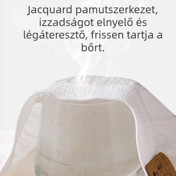 Férfi fehér pamut antibakteriális boxeralsó, lélegző, 100% pamut