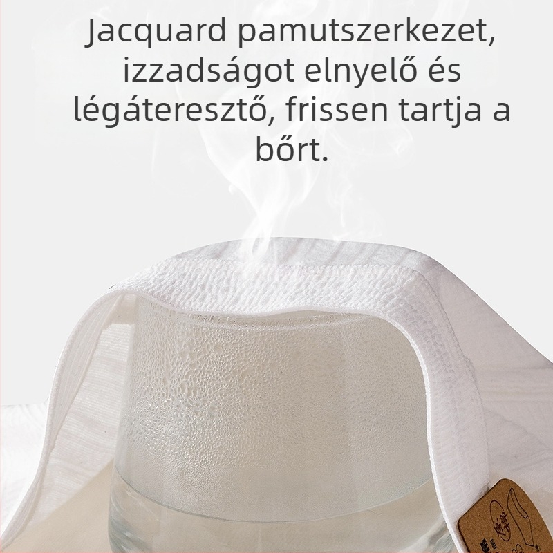 Férfi fehér pamut antibakteriális boxeralsó, lélegző, 100% pamut