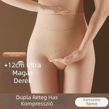 Női magas derekú, varrás nélküli alakformáló alsó, haskontroll, pluszméret, fenék emelés