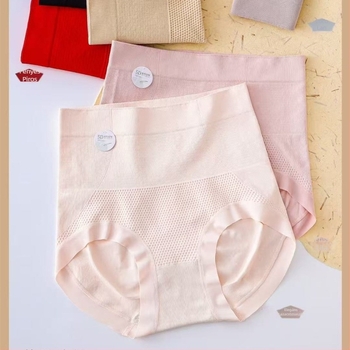 Xianxianchumi 690 Női magas derekú nylon alsónemű, varratmentes, haskontroll és popsiemelés, nedvességelvezető, plusz méret