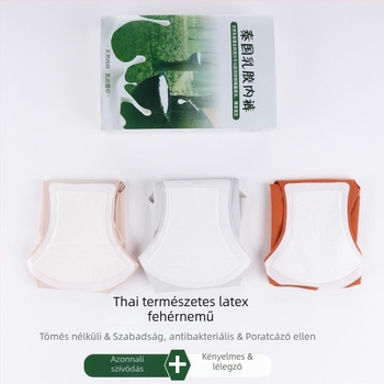 Nylon női briefek, 3 db, középmagas derekú, lélegző, fiziológiás