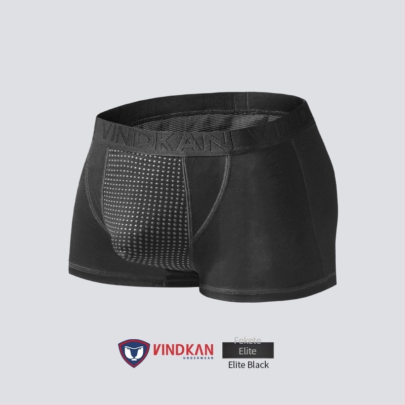 Férfi bevarrás nélküli boxeralsónemű viszkózból, lélegző, antibakteriális, infravörös mágneses rost a redőnél