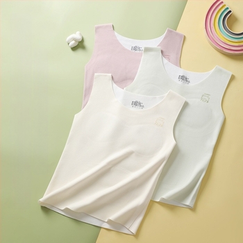 Termikus mellény lányoknak 7–12 éveseknek, beépített melltartó betéttel, dupla rétegű, vastag poliészter anyag