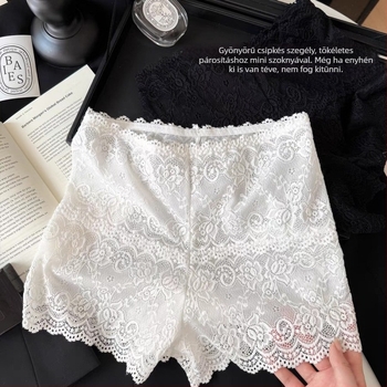 Nylon női boxer brief virágmintával, fenékemelő, légáteresztő és antibakteriális