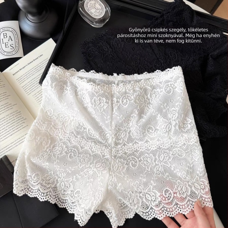 Nylon női boxer brief virágmintával, fenékemelő, légáteresztő és antibakteriális