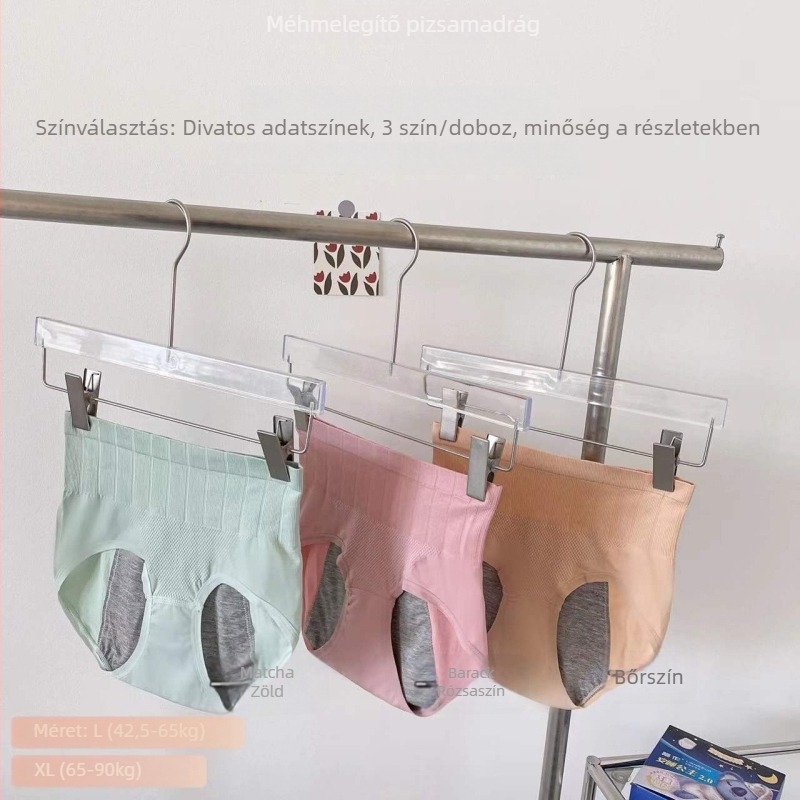 2.0 Menstruációs fehérnemű varrat nélküli, magas derék, haskontroll, oldalirányú szivárgás elleni védelem, nagy méret