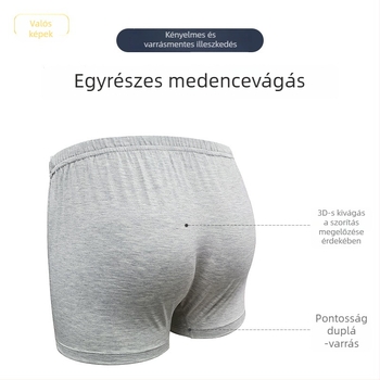 Férfi boxer alsó modal pamutból, lélegző és tartós, nagy méret