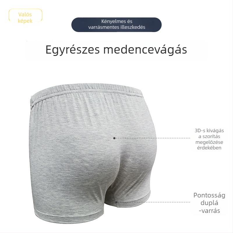 Férfi boxer alsó modal pamutból, lélegző és tartós, nagy méret