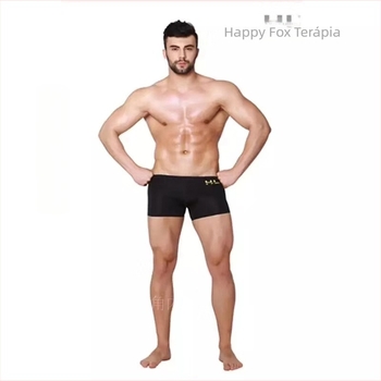 Férfi Ice Silk középtalajú varrat nélküli boxeralsó, lélegző, gyorsan száradó