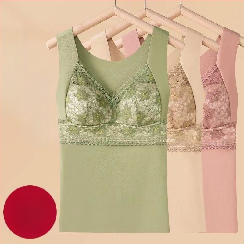 Női melegítő mellény fleece-belelt, beépített melltartóval és mellkas párnával