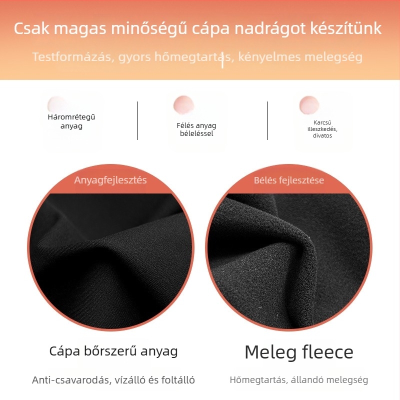 Shark Pants: Női magas derekú jóga nadrághoz, popsieremelés, nylonból, belső fleece, magas rugalmasság, szoros fazon