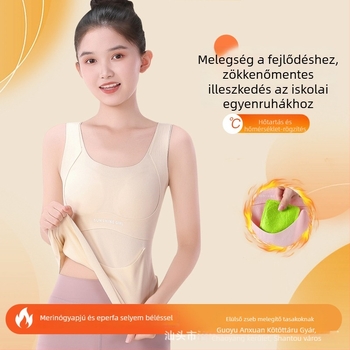 Derong női termosz mellény beépített kosarakkal, egyrészes melltartó-stílusú belső réteg