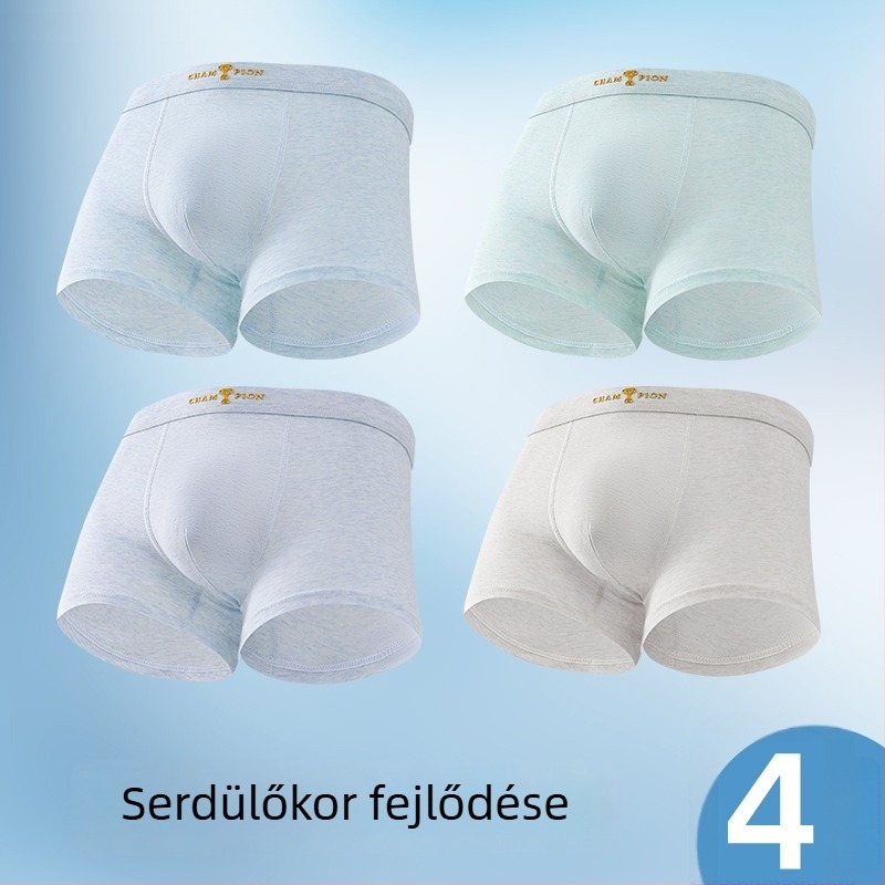 Tong Fanku varrat nélküli pamut boxeralsó tinédzser-fiúk számára, antibakteriális 7A
