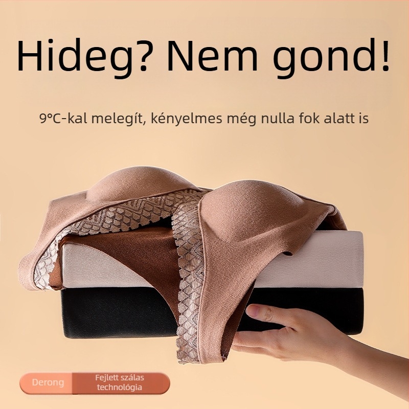 Női velúr melegítő mellény fleece-béléssel, V-nyakú, beépített kosárkák, vastag pamut-keverék, meleg alapréteg
